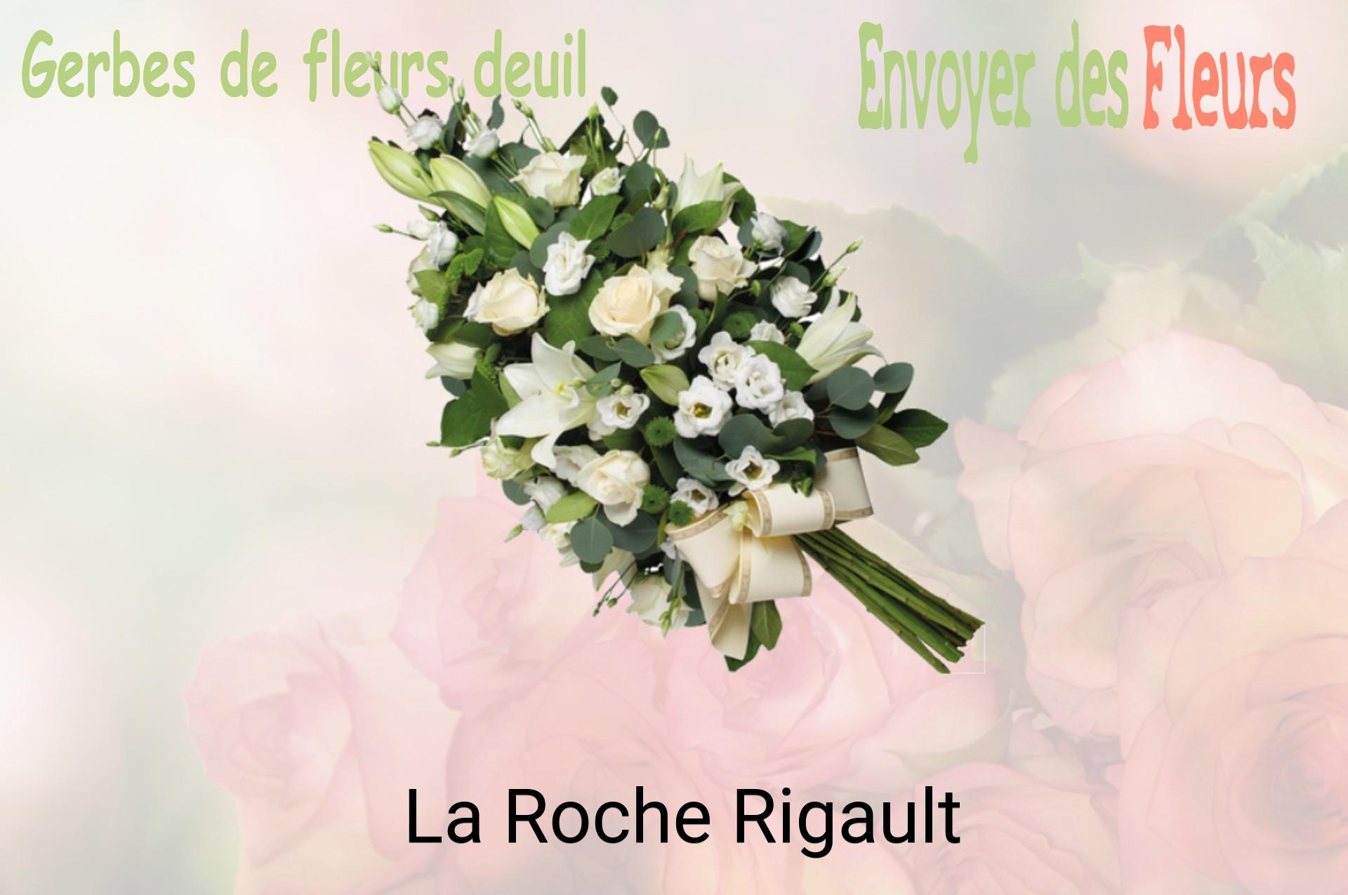 Gerbe de fleurs de deuil livrée à La Roche-Rigault